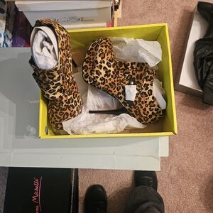 Leopard Print Heel Boot